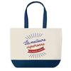 Shopping Bag - PLANETEE - World's Best Winemaker - Blue Background - Cotton 40x45 Cm - Large Size