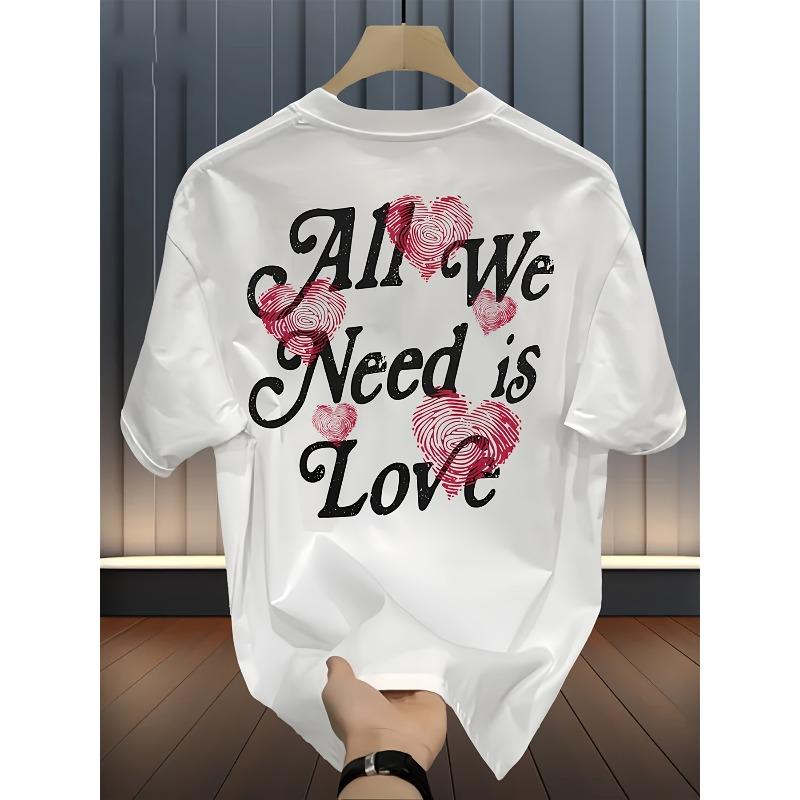 Men'S Summer Heavy Short-Sleeve T-Shirt with Trendy Prints, Versatile Korean And Japanese Style