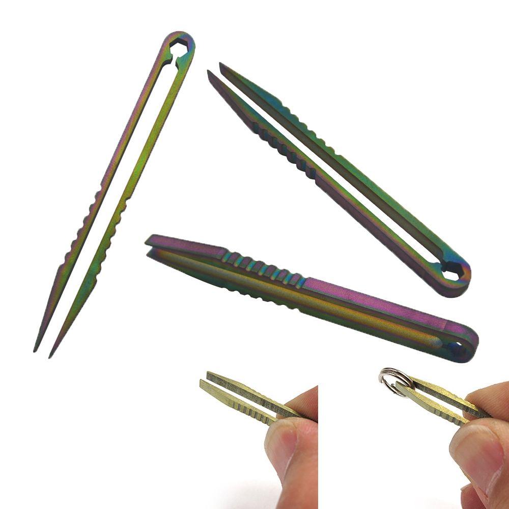 Tweezers Maintenance Tool TC4 Clip Titanium Tweezer EDC Multipurpose Gadget Pick Up Clamping