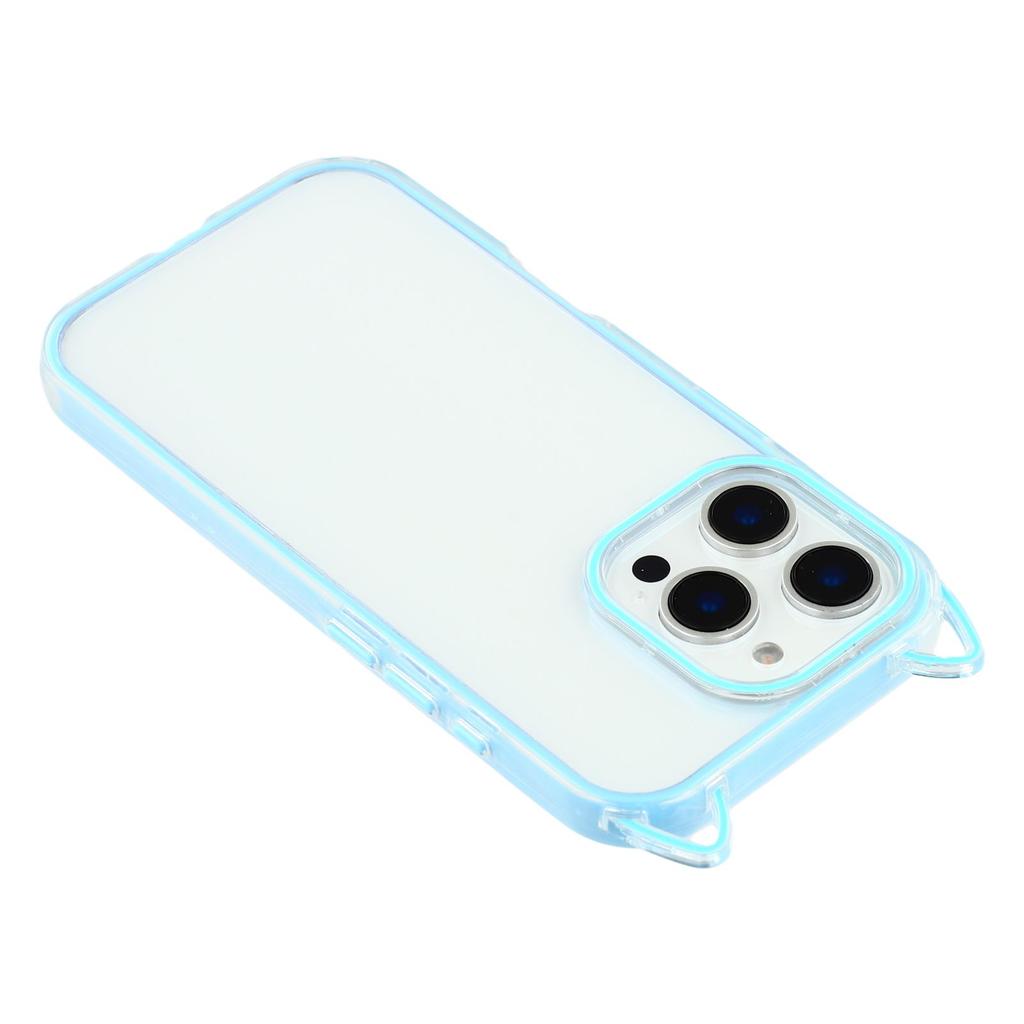 For iPhone 16 Pro Max Case Cat Ear Design TPU + Acrylic Clear Phone Back Cover