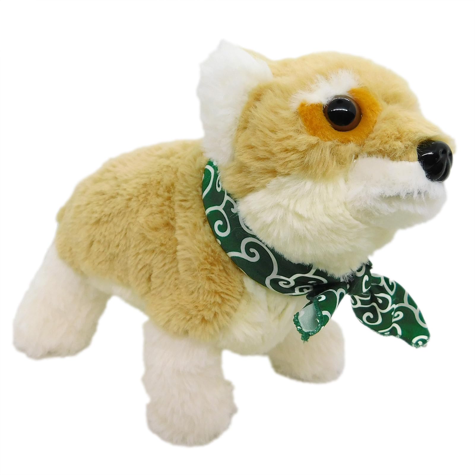 

Fluffy Shiba Inu Plush Toy with a Cute Pose for Maximum Relaxation Soft to the Touch, Includes Arabesque Bandana [Stand-Up Pose Type & Shiba Inu]