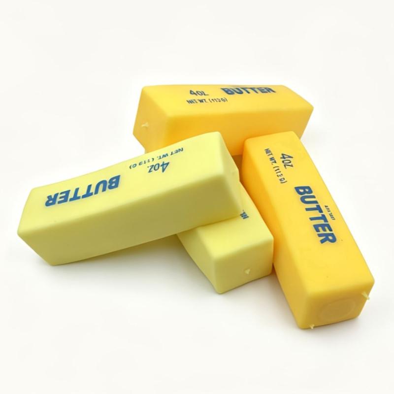 Juguete Blandito Simulación de Barra de Mantequilla Barra de Mantequilla Suave Juguete Fidget de Rebote Lento Juguete de Ventilación para Alivio del Estrés Descompresión para Adultos Regalo