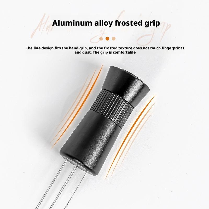 Espresso Coffee Adjustable Stirrer Needle with 6 Needles Magnetic Absorption Stand Barista Coffee Stirring Distribution Tools