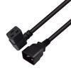 Efficient 16A 250V Power Cord Right Angle IEC320 C19 To C20 Power Cable for UPS Power Supplies 3x1.55mm2 Power Wire