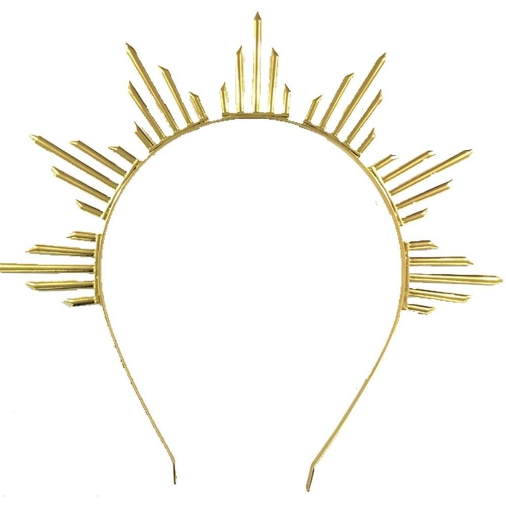 Lolita Spiked Headpiece Gothic Renaissance Cosplay Headband Women Halo Sun Crown  Birthday Party
