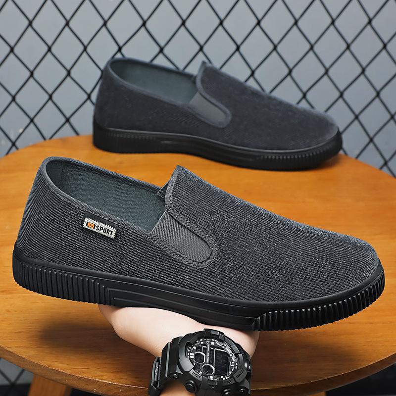 Shoes Men's Summer New Men's Shoes Do Not Stink Feet Cloth Shoes One Pedal Men's Shoes Solid Color Versatile Casual Shoes