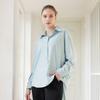Sculp Pig Swt25019-03 Sorona Oversized Shirt Powder Blue