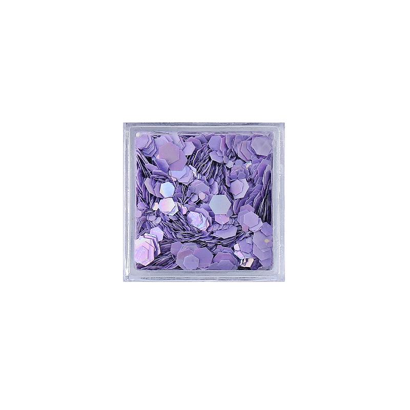 Dreamy Macaron Aurora Ice Cream Hexagonal Sequins: Colorful Dopamine Candy Nail Art Accessories