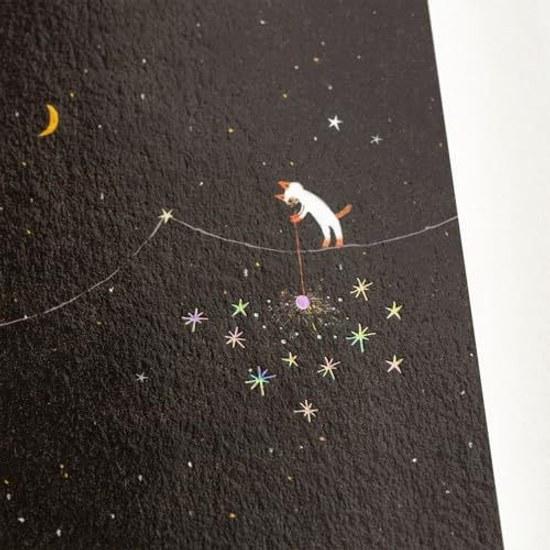Hobonichi Techo Kubo Hiroko Graph Paper Notebook (A5) Tonights Sparkler Star Shower Planner Accessory