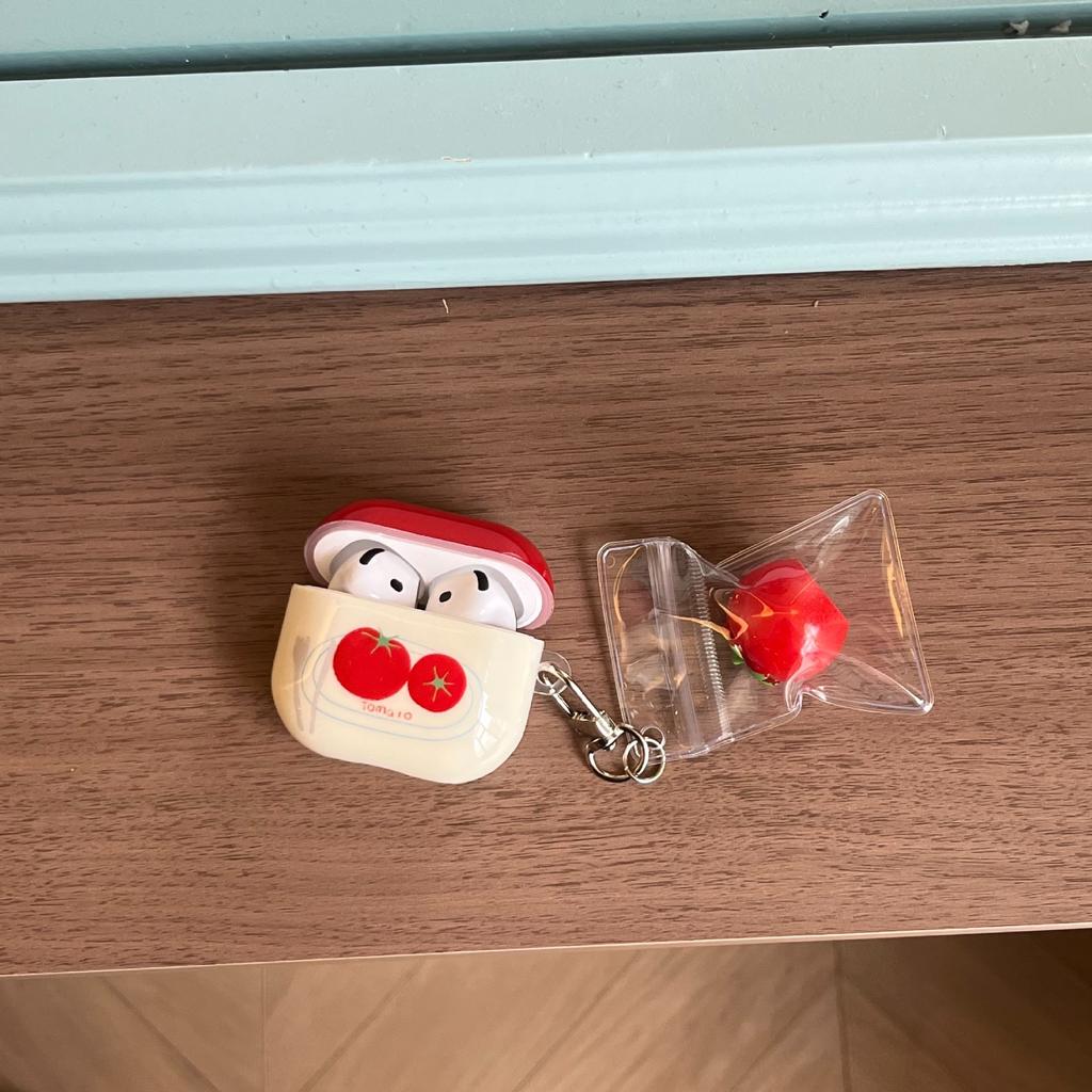 Cute niche tomato AirPods pro apple bluetooth headset case 1/1/1 generation cartoon case for women