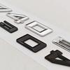 3D ABS Chrome Car Letters Logo 740e Rear Trunk Badge Emblem Sticker For BMW 7 Series EV 740e G11 Auto Tail Marking Accessories
