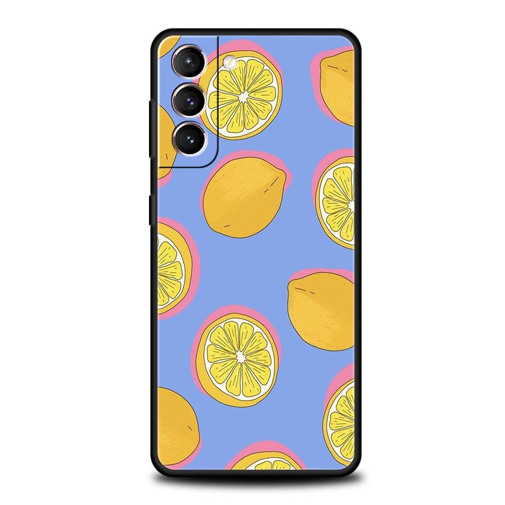 Средиземноморский лимонный силиконовый чехол для телефона Samsung Galaxy S23 S22 S21 S20 — фото 11