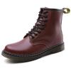 Large Size Hole Spring and Autumn Martin Boots Smooth Leather Classic Martin Shoes Fashion Men's and Women's Locomotive Boots Couple