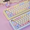 Sweetheart Bubble Cute Girl Keycaps, PBT Dye-Sublimation, MOA Profile, Compatible with Keychron, Razer, Logitech