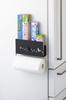 Yoshikawa Kitchen Paper Holder, Black, 25.8cm W X 5.5cm D X 18.3cm H, 1305908