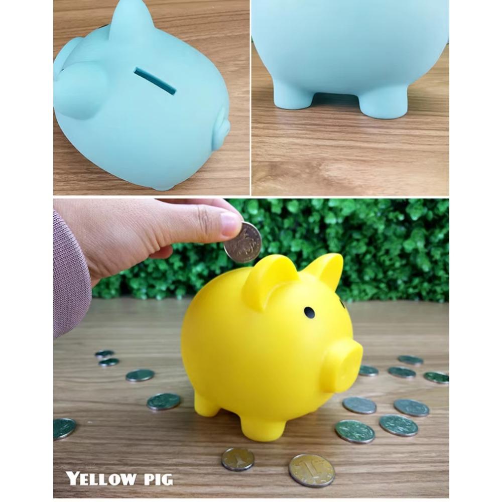 Piggy Bank,Unbreakable Plastic Money Bank,Coin Bank for Girls and Boys,Medium Size Piggy Banks, Practical Gifts for Birthday, Easter, Christmas (Pink)