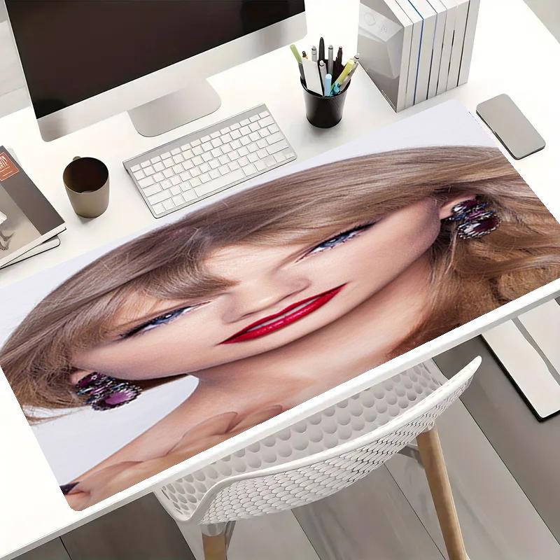 Taylor Theme Mouse Pad, Non Slip Rubber Base, Multifunctional Office & Home Decor, Perfect for Workspace Personalization.