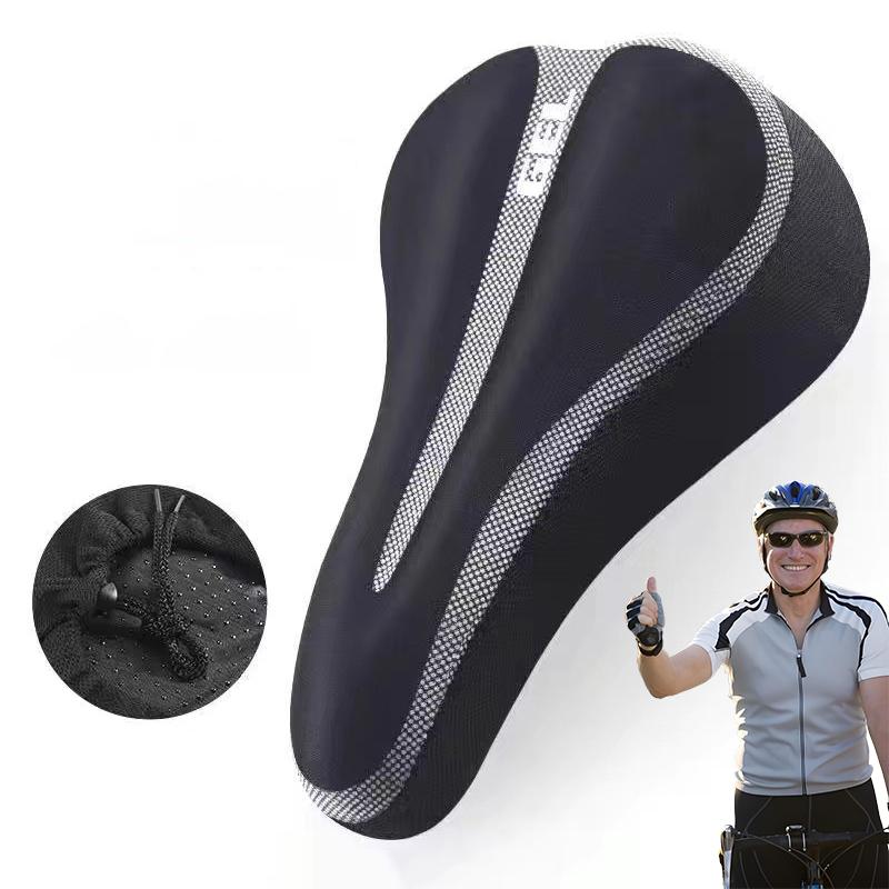 

Bike Seat Cushion, Silicone Gel Padded Saddle Cover Bike Seat Cover For Men Women, Adjustable Soft Padding Bicycle Seat Cushion D
