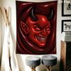 Demon Wall Tapestry Aesthetic Wall Hanging Printed Fabric Blanket Decorative Tapestries for Bedroom Living Room Home Decor