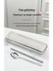 Stainless Steel Portable Cutlery Storage Box - Waterproof & Mildew-Proof for Outdoor Picnics