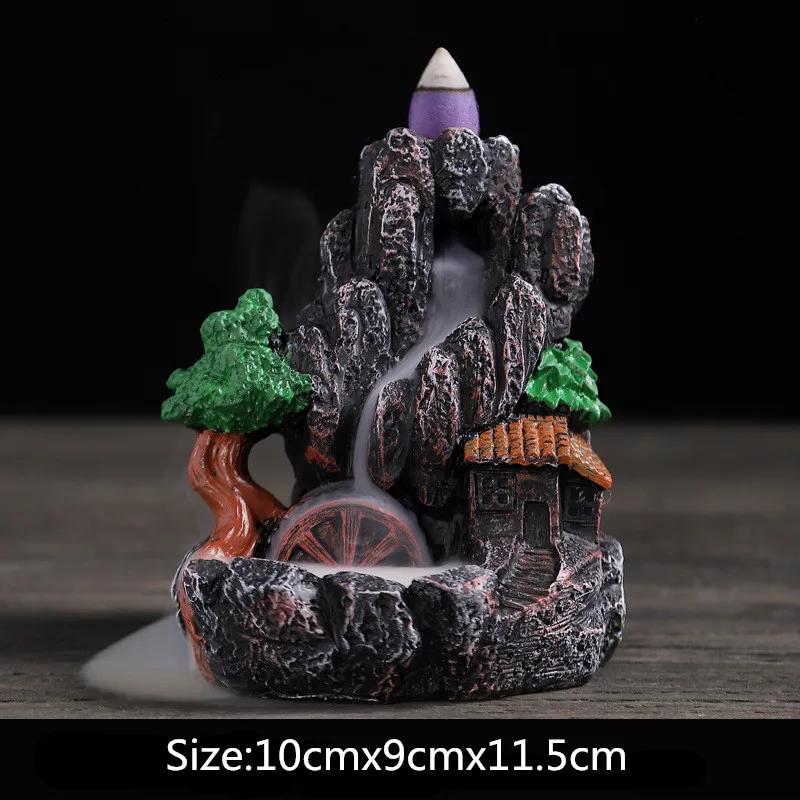 Harz Landschaft Wasserfall Rückfluss Räuchergefäß Landschaft Heim Büro Teehaus Dekorieren