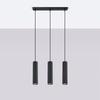 Lampa Wisząca Amber 3 Gu10 Czarny Alu Lumilo 15.675.75