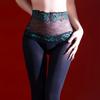 Damen-Strumpfhosen Spitze Hohe Taille Nahtlos Tiefer Schritt Samt Strümpfe Sexy 120D Lycra Elastisch Formende Strumpfhosen