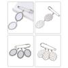 Wedding Bouquet Photo Charm Diy Pin Making Lace Frame Wedding Charm Oval Aluminum Sheet Photo Frame Brooch Pendant