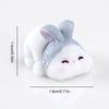 3 Pcs Mini Resin Rabbit Figurine Tiny Cartoon Bunny Sculpture Miniature Animal Fairy Garden Ornament for Moss Landscape DIY Plant Pot Home Decor
