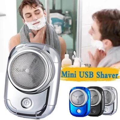 Mini Elektrikli Tıraş Makinesi USB Şarj Edilebilir Sakal Düzeltici Taşınabilir Cep Boyutu erkek Tıraş Makinesi