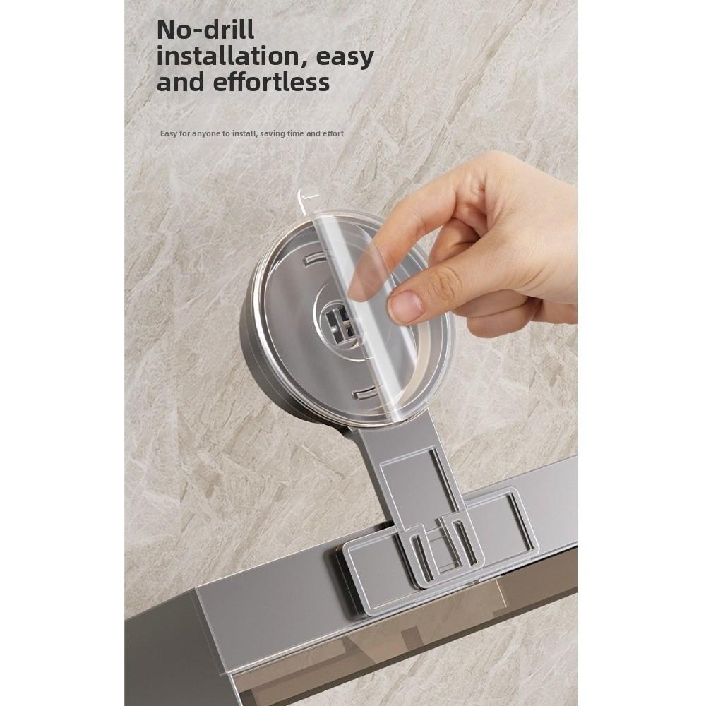 Waterproof Bathroom Soap Holder Suction Cup Soap Storage Rack Wall Mounted Soap Box  Bathroom