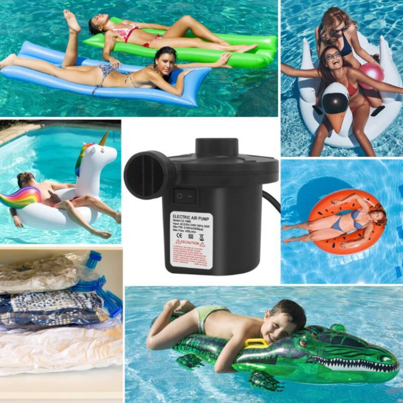 Electric Air Pump For Home Use And Camping With Abs Material And Portable Design
