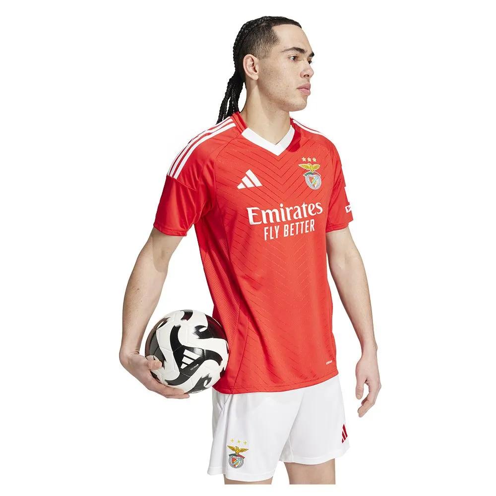 Adidas Benfica 24/25 Home T-shirt V-neck Red