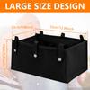 2/1Pcs Foldable Large Rollator Walker Basket Oxford Cloth Under Seniors Women Men Seat Rollator Bag Basket for 4 Wheel Rollator