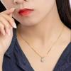 Women's Neck Chain Wedding Jewelry Women Necklace Rhinestone Pendant Collarbone Necklace Wedding Engagement Valentines Gift