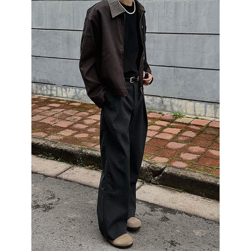 American Retro Two-sided Wear Thousand Bird Grid Jacket Men's High Sense Old Money Style Cleanfit Lapel Blazer