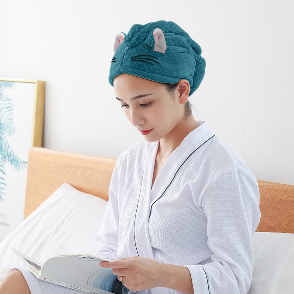  Instant Dry Hair Towel  Fast Drying Hair Towel Fast Absorbent Hat Cap