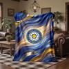 Leeds United Fotballtrykk Flanellteppe Mykt Varmt Sofa Seng Kastepledd For Hjemmekontor Soverom