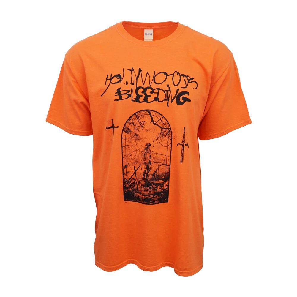 Post Malone Album Release T Shirt Hollywoods Bleeding Tee S