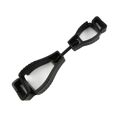 Handschuhclip Kunststoff Anti-Rutsch Freihändig Multifunktional Tragbar Wiederverwendbar Handschuhclip Halter Schwarz
