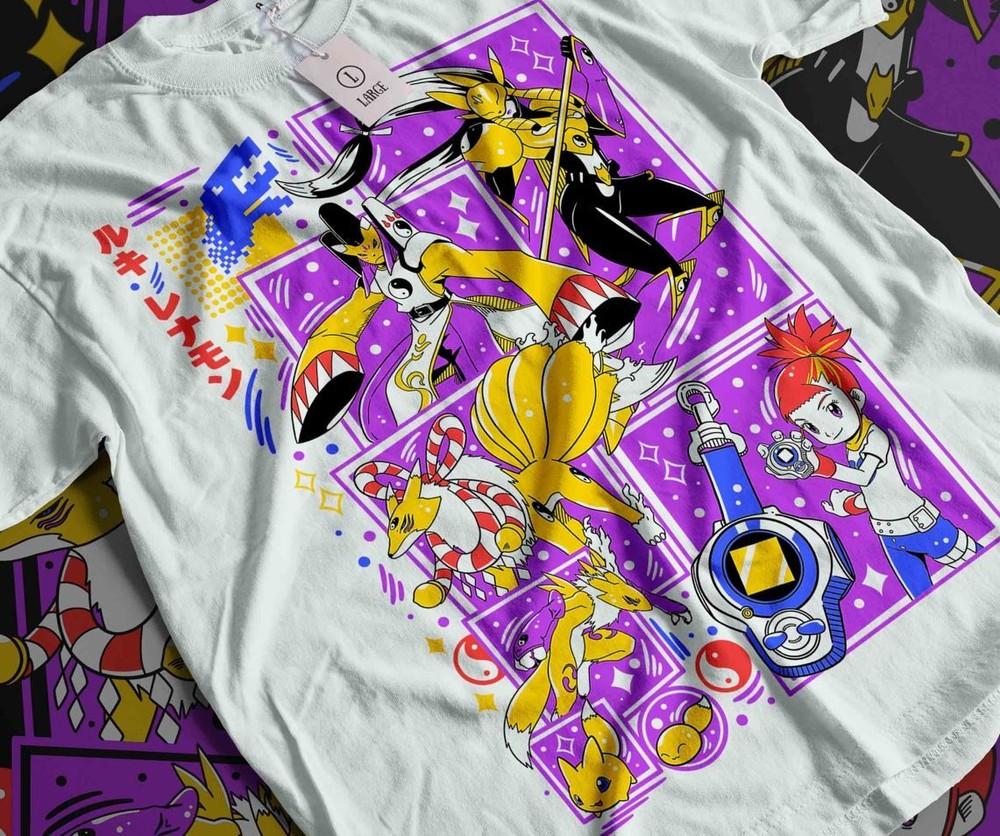 

Renamon T-shirt - Viximon- Kyubimon Shirt - Relemon - Sakuyamon - Taomon 4XL