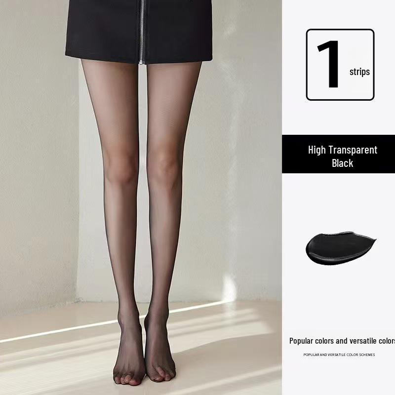 Women's Anti-Snag Durable Nude Stockings - Natural Look, No-Roll Pantyhose