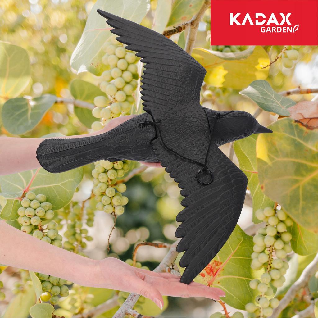 KADAX Corvo Grande Repellente Per Balcone Uccelli Piccioni Storni Per Uccelli In Volo 56cm