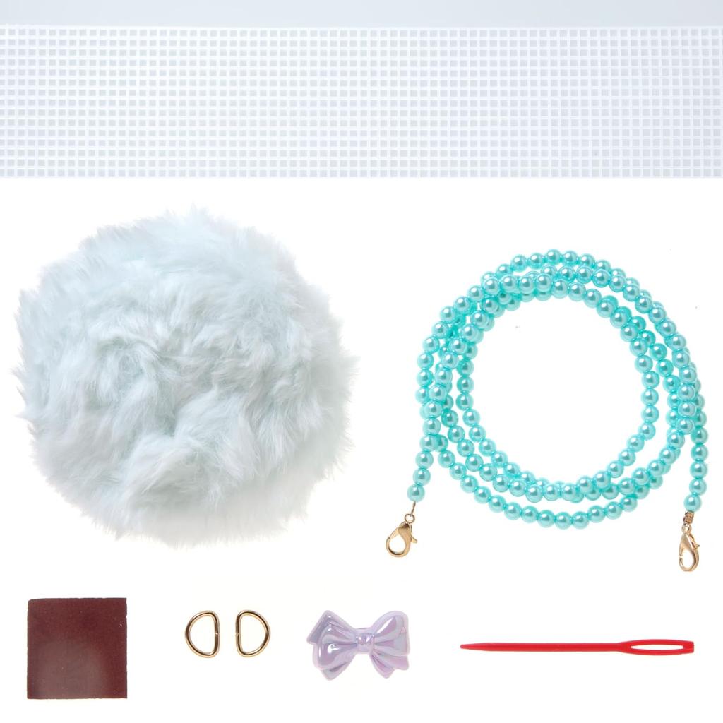 Gakken Ouchi Factory Super Cute Fluffy Pastel Blue 6 and 83050 Pochette, (Ages Up)