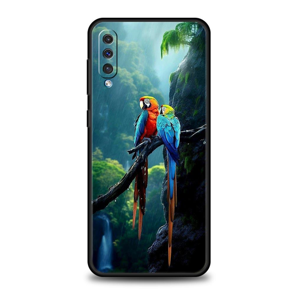 Parrot Bird Phone Case For Samsung Galaxy A56 A36 A26 A34 A17 A16 A06 A14 A12 A54 A72 A70 A30 A24 A22 A20e A52 A50 A40 A32 Cover