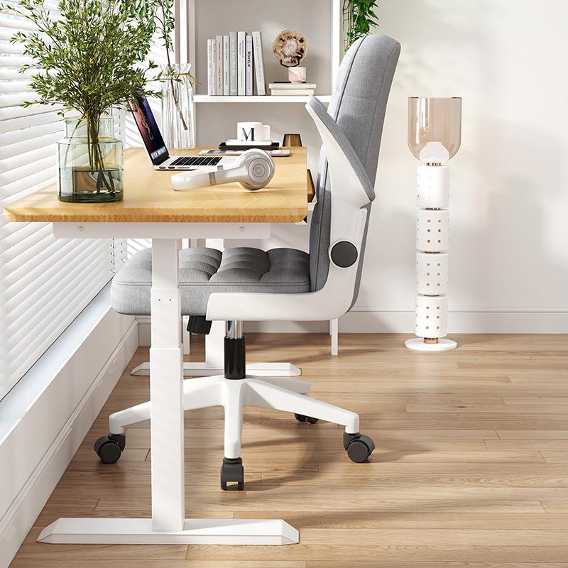 Ergonomic Swivel Desk Chair for Home Office and Dorm, Comfortable for Long Sitting with Adjustable Height and Backrest