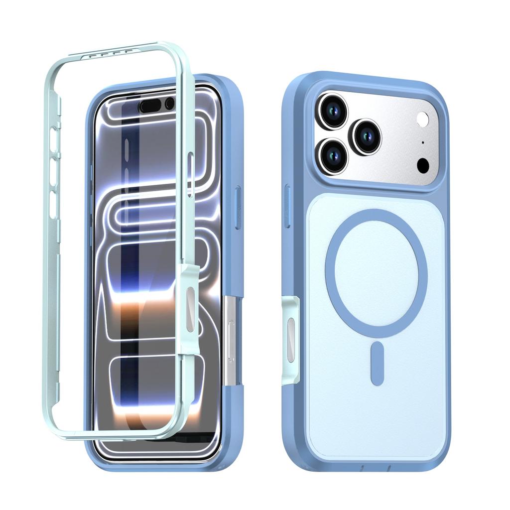 Applicable To iPhone17ProMax Acrylic Three-anti Magnetic Skin Suction Mobile Phone Case Apple 16Pro Protective Case