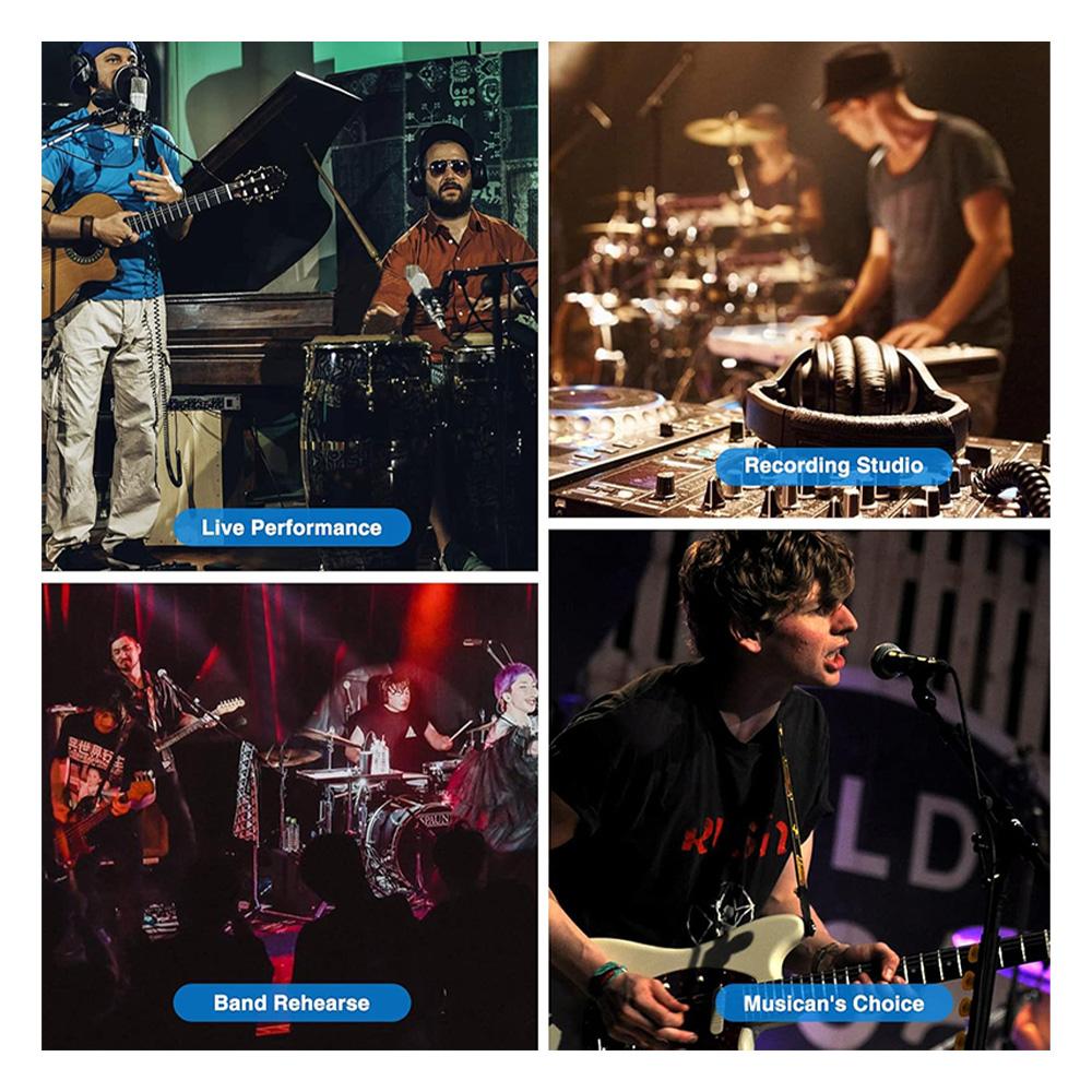 Récepteur d'écouteur sans fil 2,4 GHz Récepteur de moniteur rechargeable du système de moniteur d'écouteur sans fil