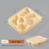 Handun Biodegradable 5-Compartment Round Takeaway Box