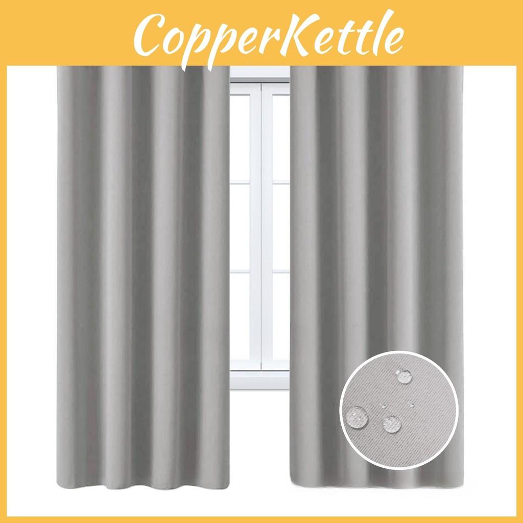 Color Curtains Solid With Insulation And Shading Design For Daily Household Use